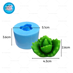 Khuôn Silicon - Sen Đá - 4cm - Bắp Cải