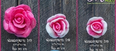 Khuôn Silicon - Hoa Hồng Nở - Set 3 - Thái D17 - D18 - D19
