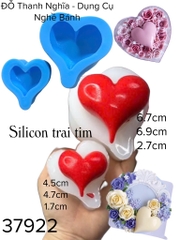 Khuôn Silicon - Trái Tim Trơn Set 2