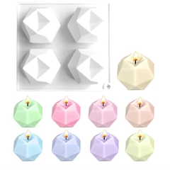 Khuôn Silicon - Bia - Vuông - Chậu Trụ 5.6cm