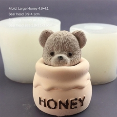 Khuôn Silicon - Động Vật - Gấu Honey 4.9cm