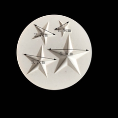 Khuôn Silicon - Bầu Trời - Ngôi Sao - TH 7.2cm 4c