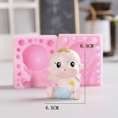 Khuôn Silicon - Em Bé - Bé Trai Bình Bú  Sao 2 Mảnh