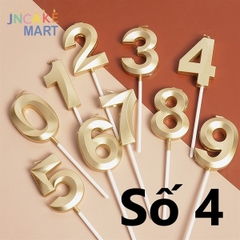 Nến Số - Đèn Cầy Mẫu Đẹp 4.8cm - Số 4