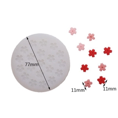 Khuôn Silicon - Hoa Mai Đào Nằm - 1.1cm - 20c Cánh Cắt