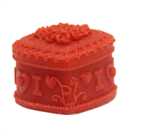 Khuôn Silicon - Trái Tim Hoa - Chùm Hồng Viền 5.8cm