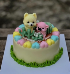 Khuôn Silicon - Động Vật - Chó Ngồi 9x4.6cm