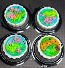 Khuôn Silicon - Mặt Ép 5cm - Sen Cá Set 4