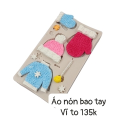 Khuôn Silicon - Quần Áo - Len Nón Bao Tay TH