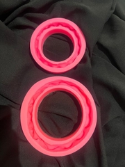 Khuôn Silicon - Viền Hủ Vàng - 12cm