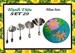 Kim 3D Inox - Bộ 5 - Mẫu 29 Hoa Sen
