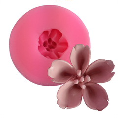 Khuôn Silicon - Hoa Mai Đào - 4.3cm - Nhụy