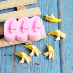 Khuôn Silicon - Trái Cây - Chuối 3.1cm 3c