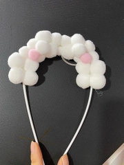 Topper Cổng Bông Trang Trí Bánh - CỔNG BÔNG TRẮNG