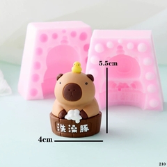 Khuôn Silicon - Động Vật - Capybara 2 Mảnh Chậu Vịt