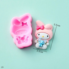 Khuôn Silicon - Mèo Kitty - Mẫu 2