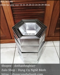 Khuôn Nhôm - Cao 8cm - Lục Giác