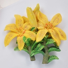 Khuôn Silicon - Chùm Hoa Cúc - Kèm Lá 2c 7.7cm