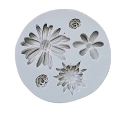 Khuôn Silicon - Hoa Cúc Dẹp TH 5c - 2 > 5cm