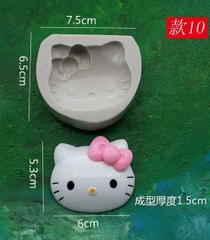 Khuôn Silicon - Mèo Kitty - Mẫu 10