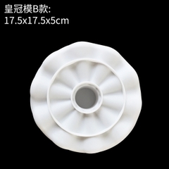 Khuôn Silicon - Đế - Tròn - Tròn Mặt Tam Giác 17.5cm