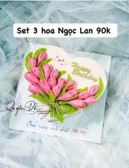 Khuôn Silicon - Nụ Hoa Nằm Hoa Ngọc Lan Set 3 - 6cm 4cm 2cm sale 69k