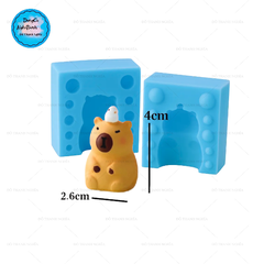 Khuôn Silicon - Động Vật - Capybara 2 Mảnh Đội Vịt