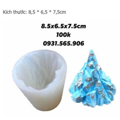 Khuôn Silicon - Ngọn Núi - Chóp 7.7x7.2cm