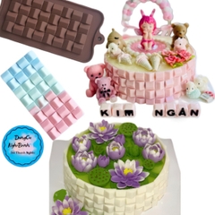 Khuôn Silicon - Viền VN - 17x8cm - VN12 - Vuông Nhọn