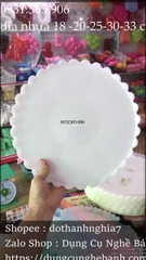 Dĩa Nhựa Lót Bánh - Tròn