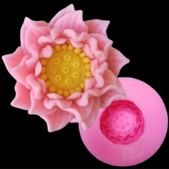 Khuôn Silicon - Hoa Sen - Nhụy Cánh Nhọn 5.5cm