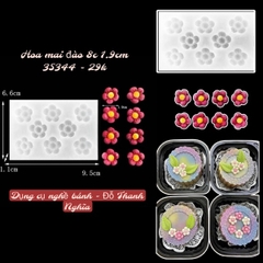 Khuôn Silicon - Hoa Mai Đào 8c 1.9cm