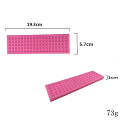 Khuôn Silicon - Viền Mảng 2D - Tứ Giác 19.3x5.7cm