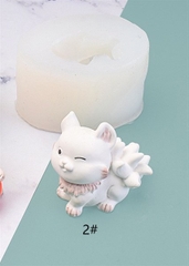 Khuôn Silicon - Động Vật - Mèo Cáo Nháy Mắt 3.5cm