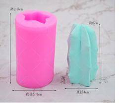 Khuôn Silicon - Sen Đá KHÍA - 9cm - 5 Khía