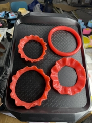 Khuôn Silicon - Viền Hủ Vàng - 12cm( Tặng Kèm YB 382 Chỉ Live)