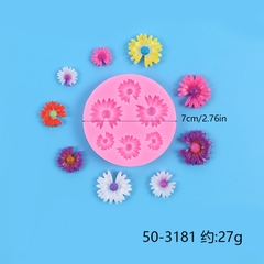 Khuôn Silicon - Hoa Cúc Dẹp Cắt Nhụy Chấm TH 5c - 2 > 2.7cm