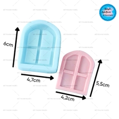 Khuôn Silicon - Cánh Cửa 4 Ngăn 5.5cm