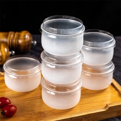 Cốc Nhựa Tròn Bầu Đựng Flan Pudding 125ml