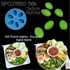 Khuôn Silicon - Rau Củ - Hạt Đậu To 3x2cm