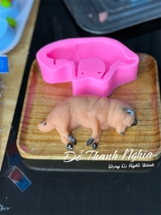 Khuôn Silicon - Động Vật - Chó Con Nằm Dài 13cm