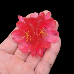 Khuôn Silicon - Hoa Mai Đào - 6.5cm - Chùm Kèm Lá