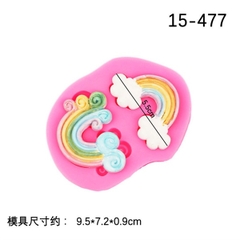 Khuôn Silicon - Bầu Trời - Cầu Vồng - 11cm