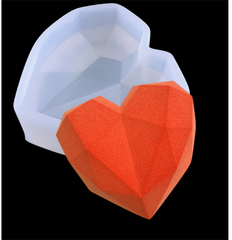 Khuôn Silicon - Trái Tim Kiểu - 1c Kim Cương 19cm