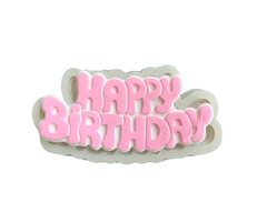 Khuôn Silicon - Chữ Happy - Nghiêng Kiểu
