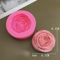 Khuôn Silicon - Hoa Hồng Nở - Hoa Hồng Nhiều Lớp 6.1cm