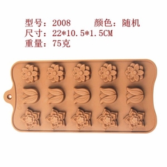 Khuôn Silicon - Hoa Tulip - 3cm - 15c - Sakura Tulip Tầng