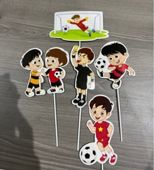 pkc- phụ kiện Cắm cắm bóng đá cup Trang Trí Bánh - bóng đá 02