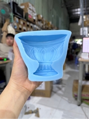 Khuôn Silicon - Bình Hoa - Hoa Văn 10cm