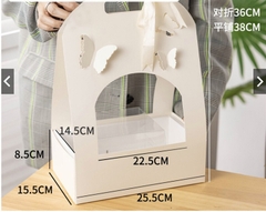 Hộp Nhựa - Vuông Chữ Nhật Quai Xách Giấy - Ngày Lễ
